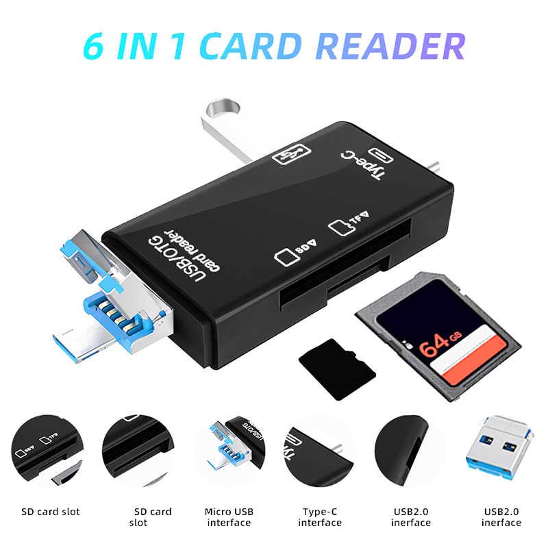 Lecteur de carte USB Type C 6  - Tablet Accessories For Reading avis et prix